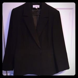 Calvin Klein Black Jacket with Pewter Closure 14